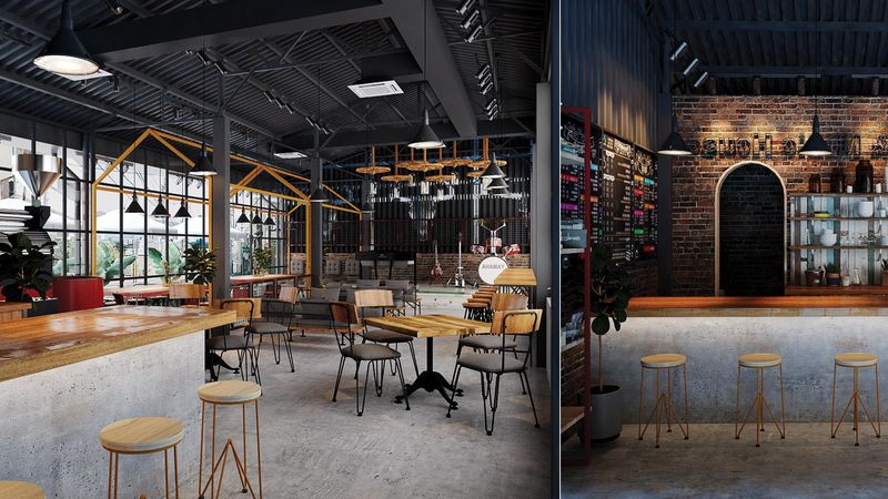 Hoàn thiện nội thất quán cafe
