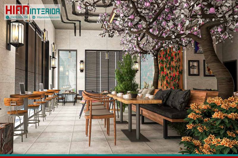 Hoàn thiện quán cafe vintage trọn gói
