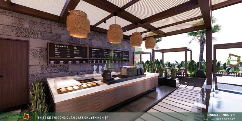 Thiết kế quán cafe rooftop