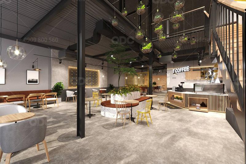 Thiết kế quán T Coffee