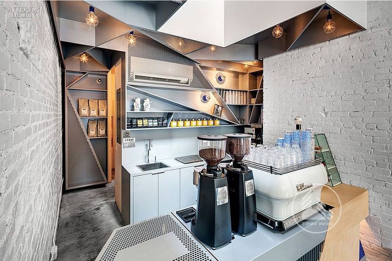 Cải Tạo Quán Cafe Với Màu Xanh Trẻ Trung