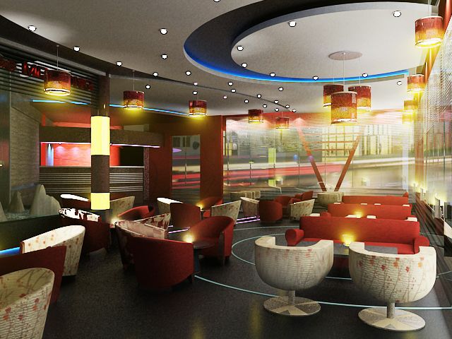 Không gian quán cafe phong cách hiện đại