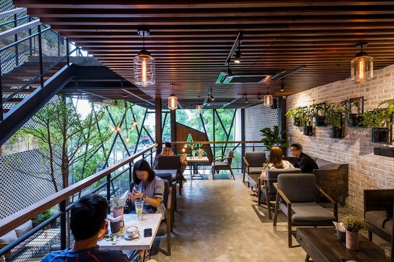Nội thất quán cafe nhà chếp tỉ lệ cao