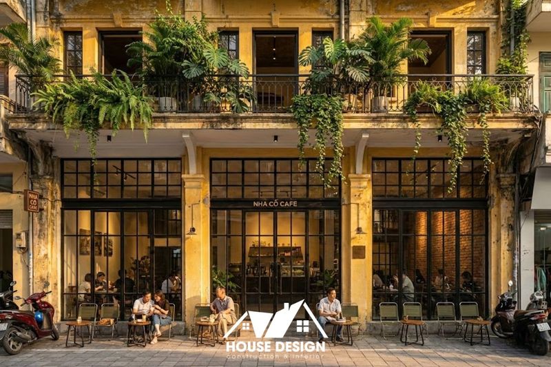 Không gian quán cafe tối giản