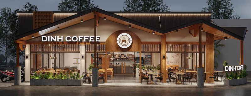 Dự án thi công quầy bar quán cafe