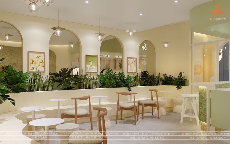 Nội thất quán cafe đẹp
