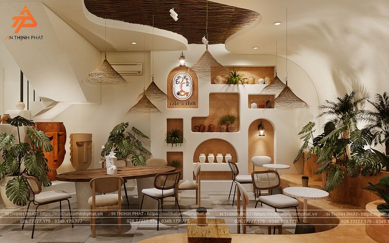 Phong cách thiết kế quán cafe đẹp