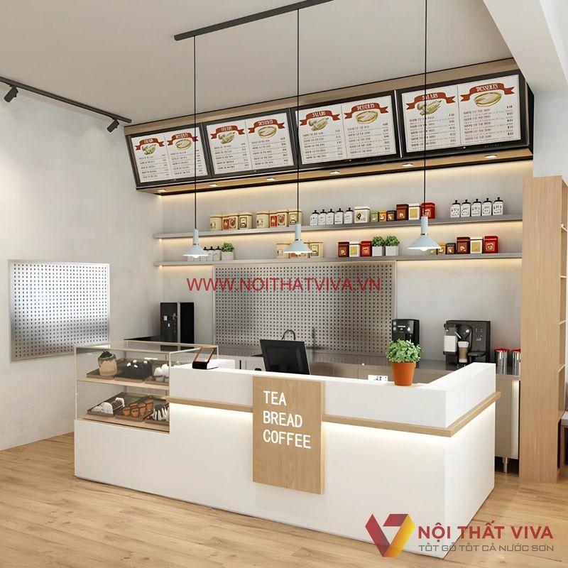 Thiết Kế Tiện Lợi Cho Quán Cafe Gỗ Công Nghiệp