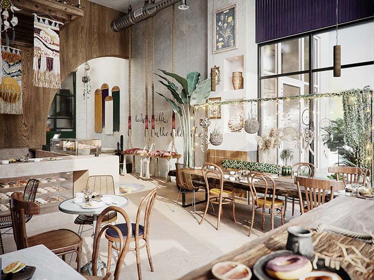 Thi công quán cafe