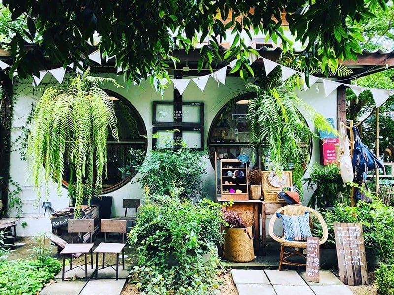 Thi công thiết kế quán cafe sân vườn 50m2 chi 120 triệu ở Hà Nội