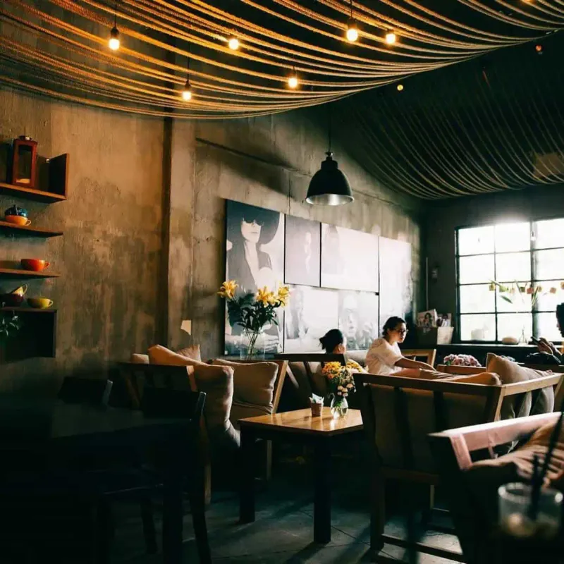 Thi công quán cafe vintage 30m2 tại Đà Nẵng