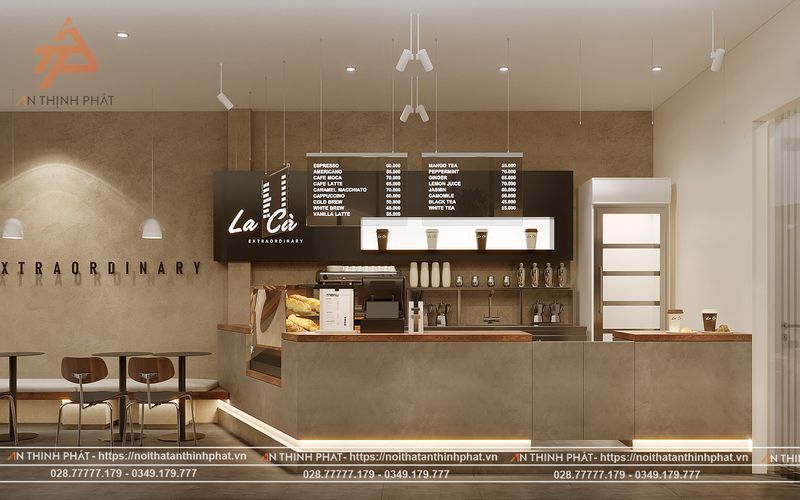Thiết kế quán cafe nhỏ đẹp giá rẻ