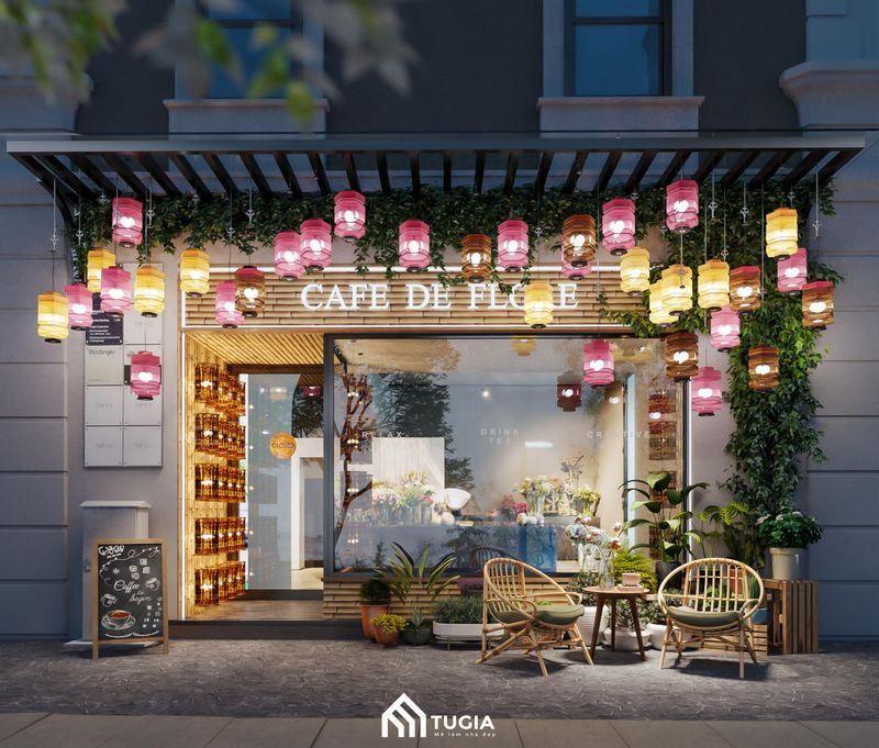 Thiết kế quán cafe nhỏ đẹp, giá rẻ