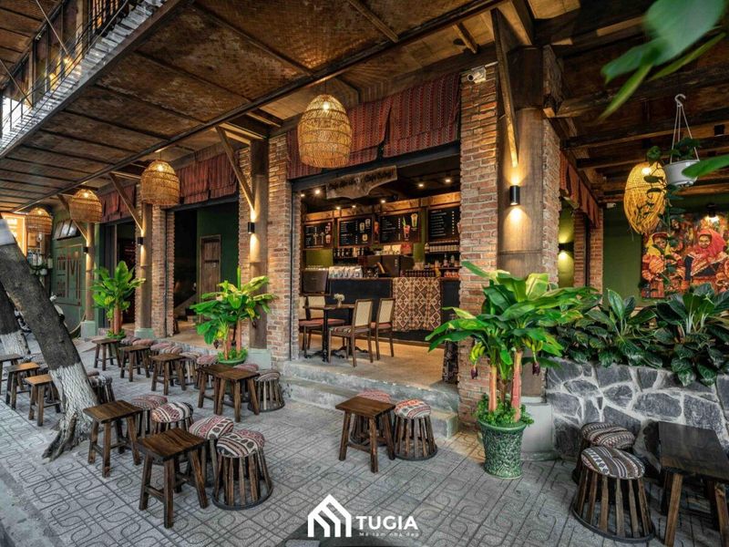 Thiết kế quán cafe nhỏ đẹp giá rẻ - kiến trúc nội thất tươi