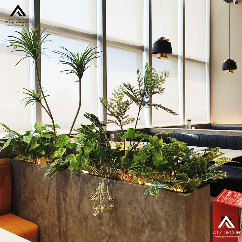 Tiểu cảnh cây gia đình decor quán cafe