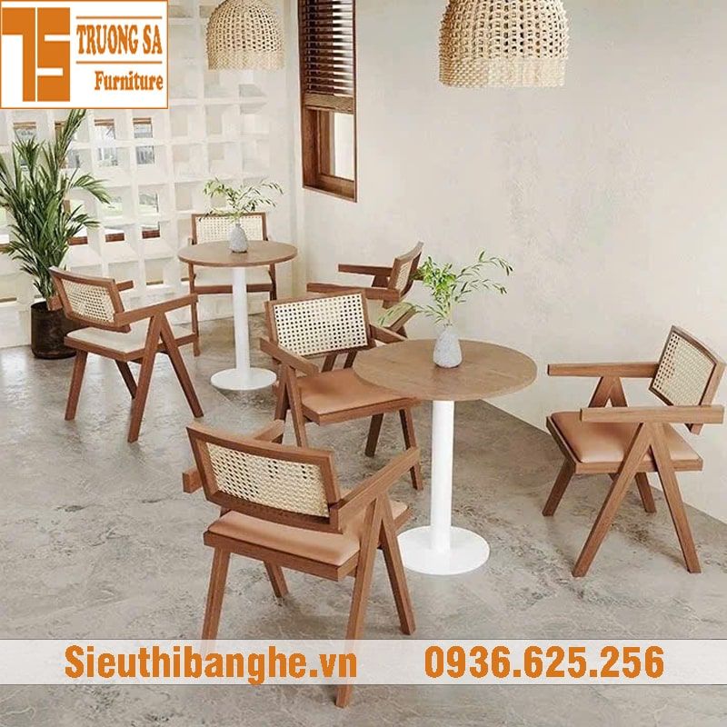 Bộ bàn ghế quán cà phê sang trọng