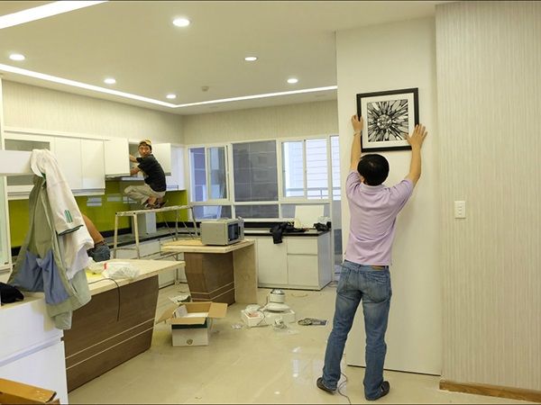 Hình ảnh quá trình thi công sửa chữa căn hộ chung cư