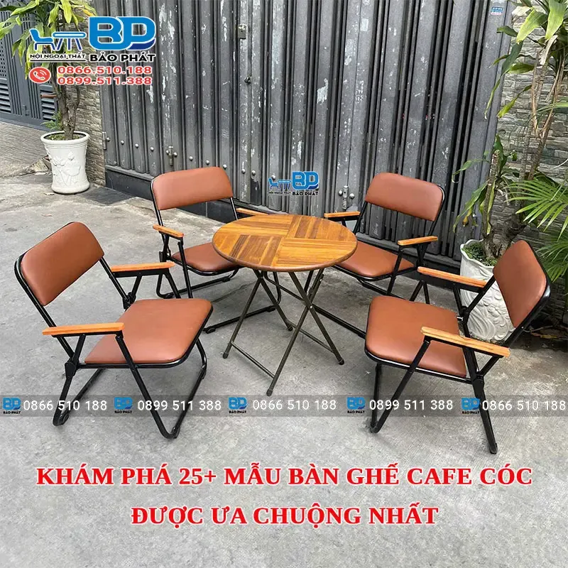 Ghế cafe kiểu dáng cốc