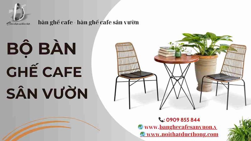 Bàn ghế sân vườn bằng gỗ