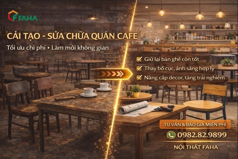 Cải tạo sửa chữa quán cafe