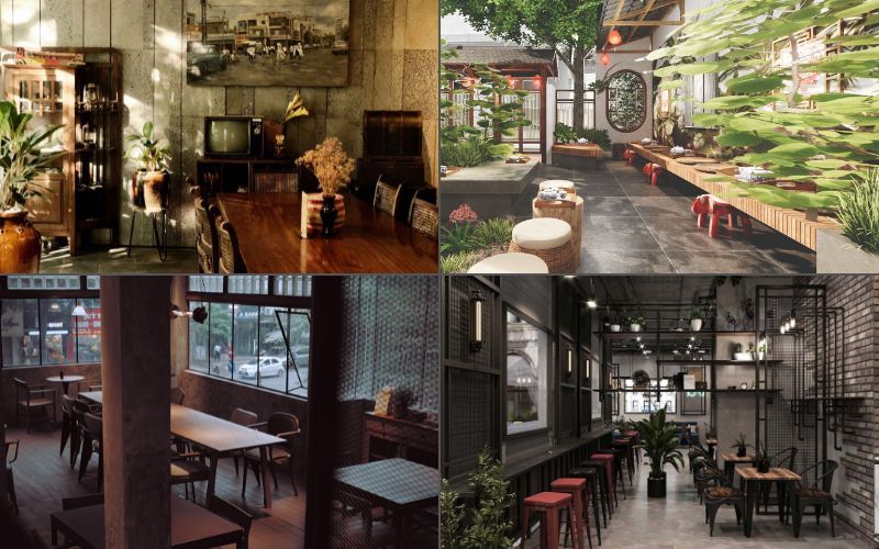 Không gian quán cafe độc đáo