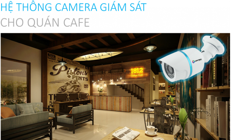 Hệ thống camera an ninh quán cafe