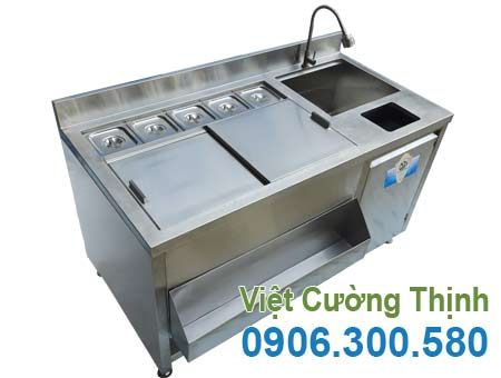 Quầy pha chế cafe trà sữa inox 304 QB-29