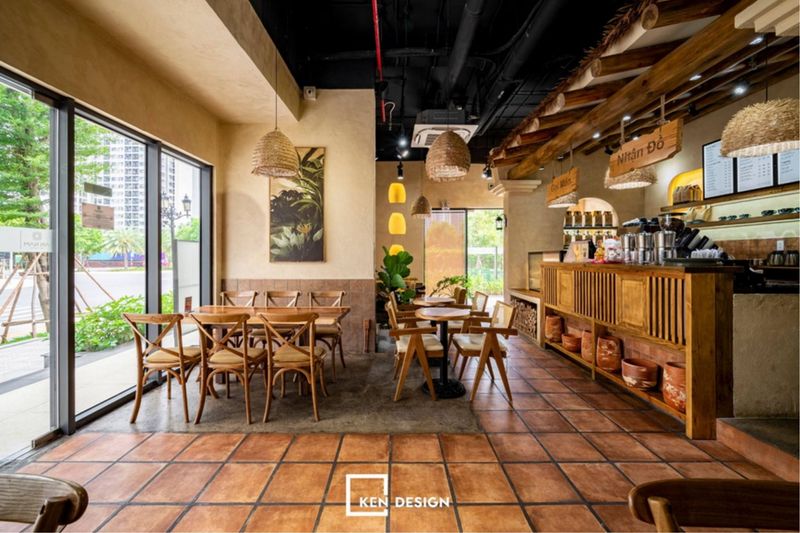 Hình ảnh thiết kế không gian cà phê đẹp
