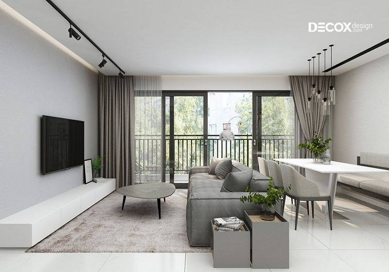 Thiết kế nội thất căn hộ Palm Heights 105m2